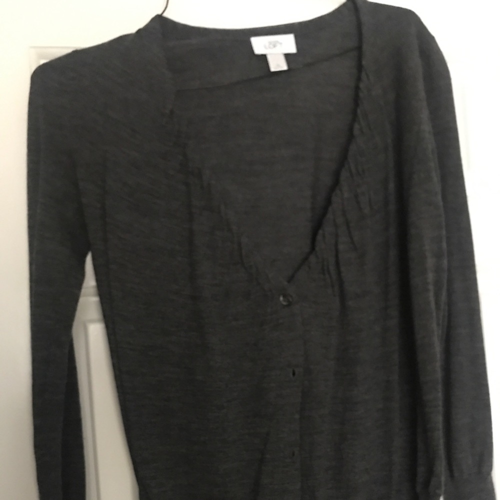 Gray cardigan